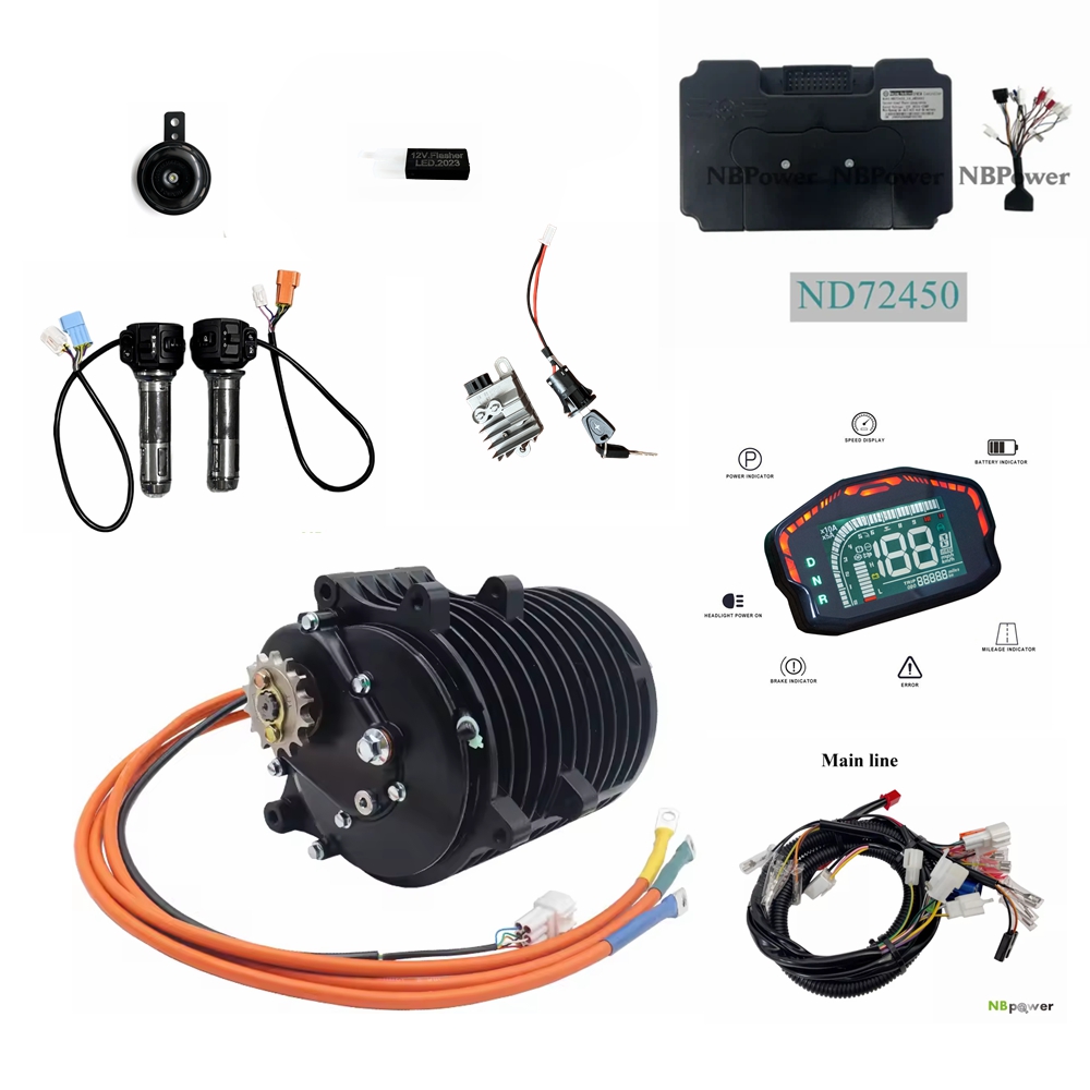 Mid Drive Motor Kit 72V 3000W - Kit Konversi Motor Mid Drive QS