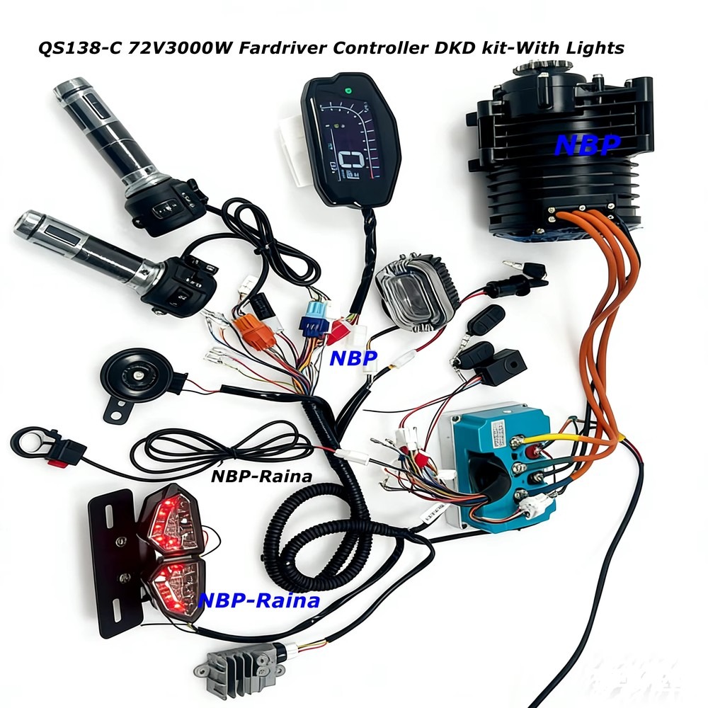 Kit Motor Penggerak Tengah 72V - Mid Drive Motor Kit 72V 3000W ulasan dan harga