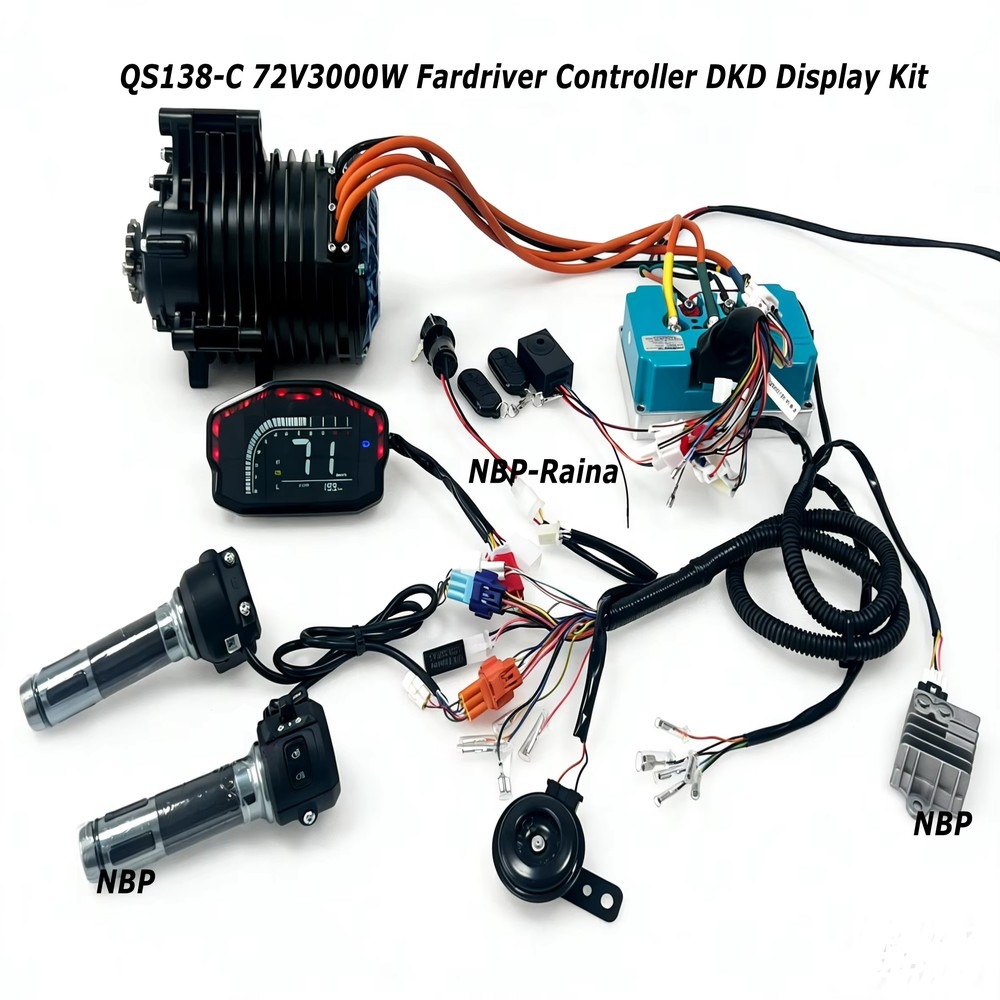 Kit Motor Penggerak Tengah 72V - Mid Drive Motor Kit 72V 3000W ulasan dan harga